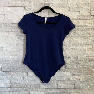 XL Royal Blue Short Sleeve Bodysuit